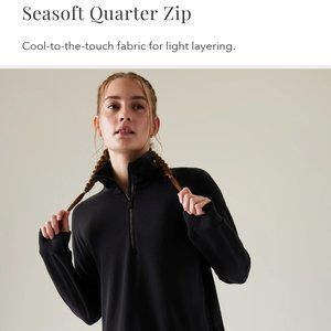 Athleta Seasoft Quarter Zip